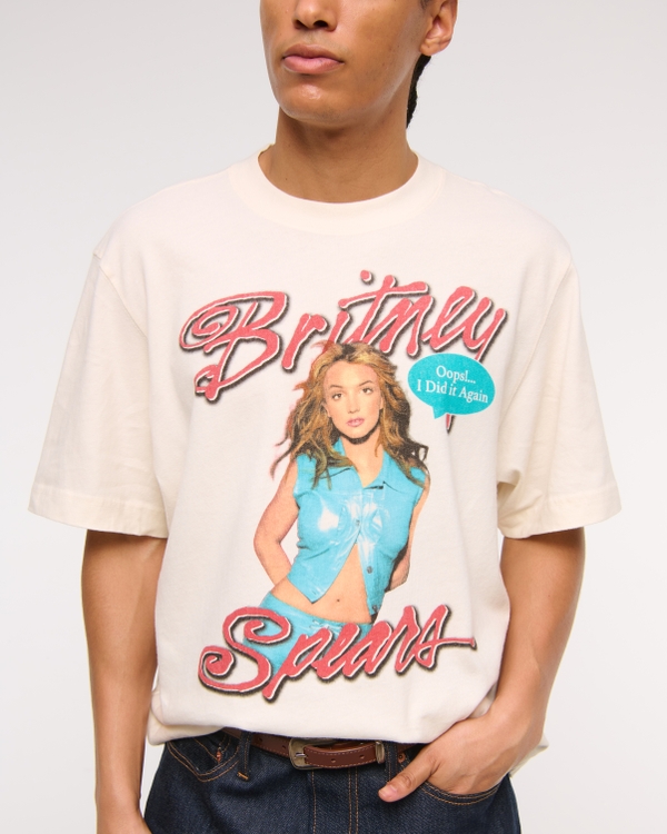 Cropped Britney Spears Graphic Tee