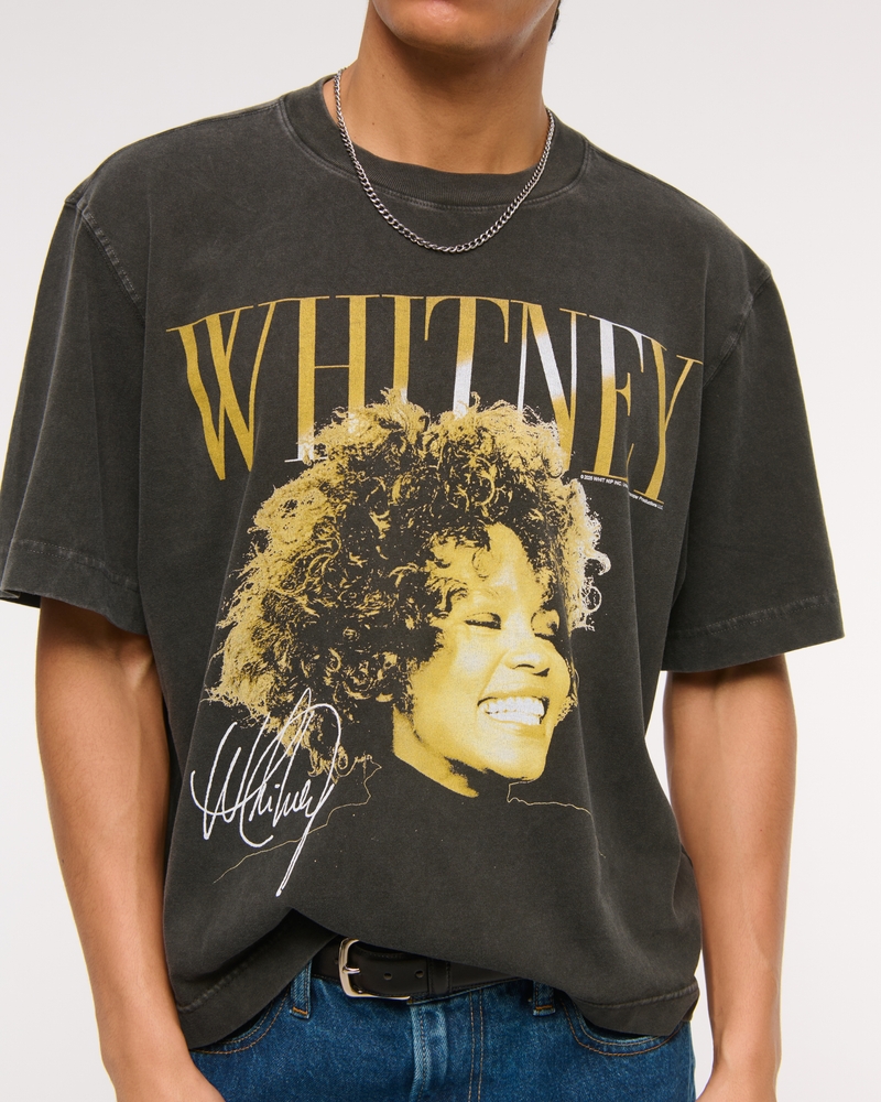 Cropped Whitney Houston Graphic Tee