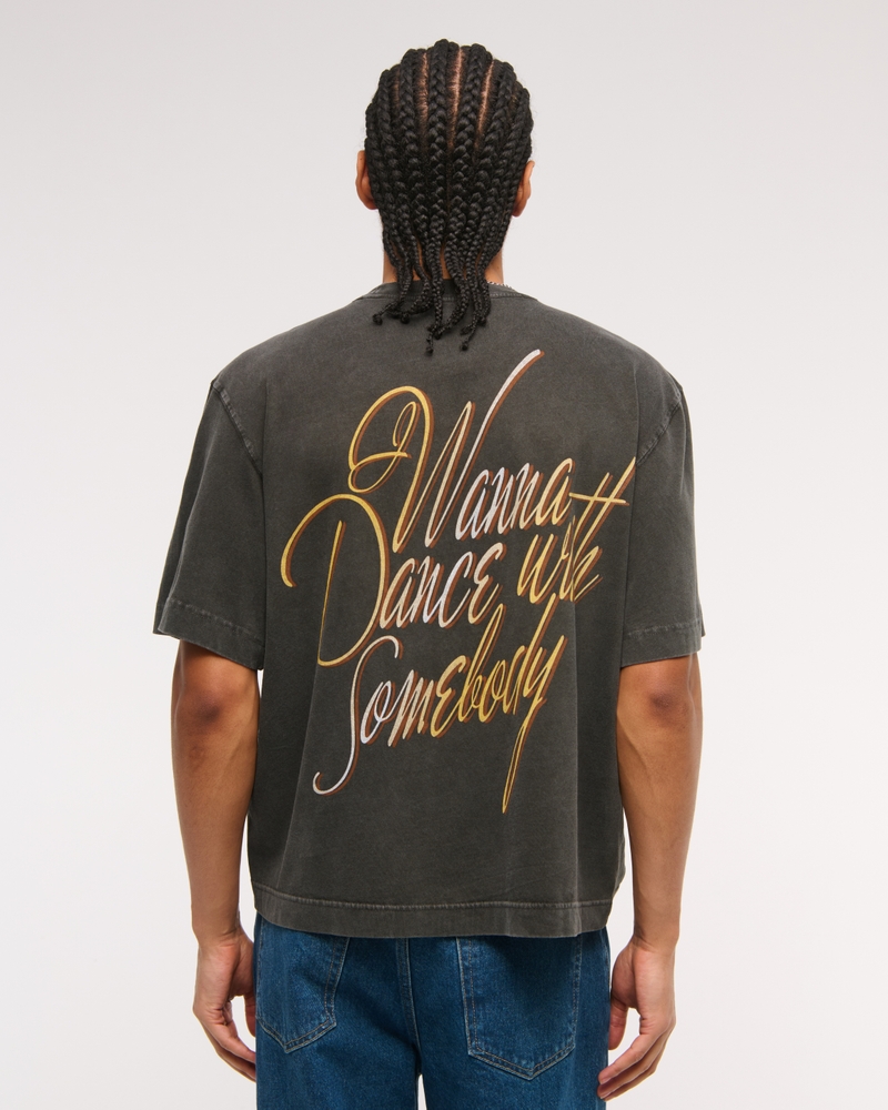 Cropped Whitney Houston Graphic Tee