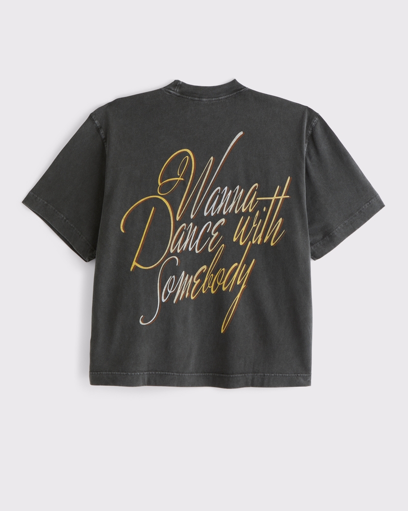 Cropped Whitney Houston Graphic Tee