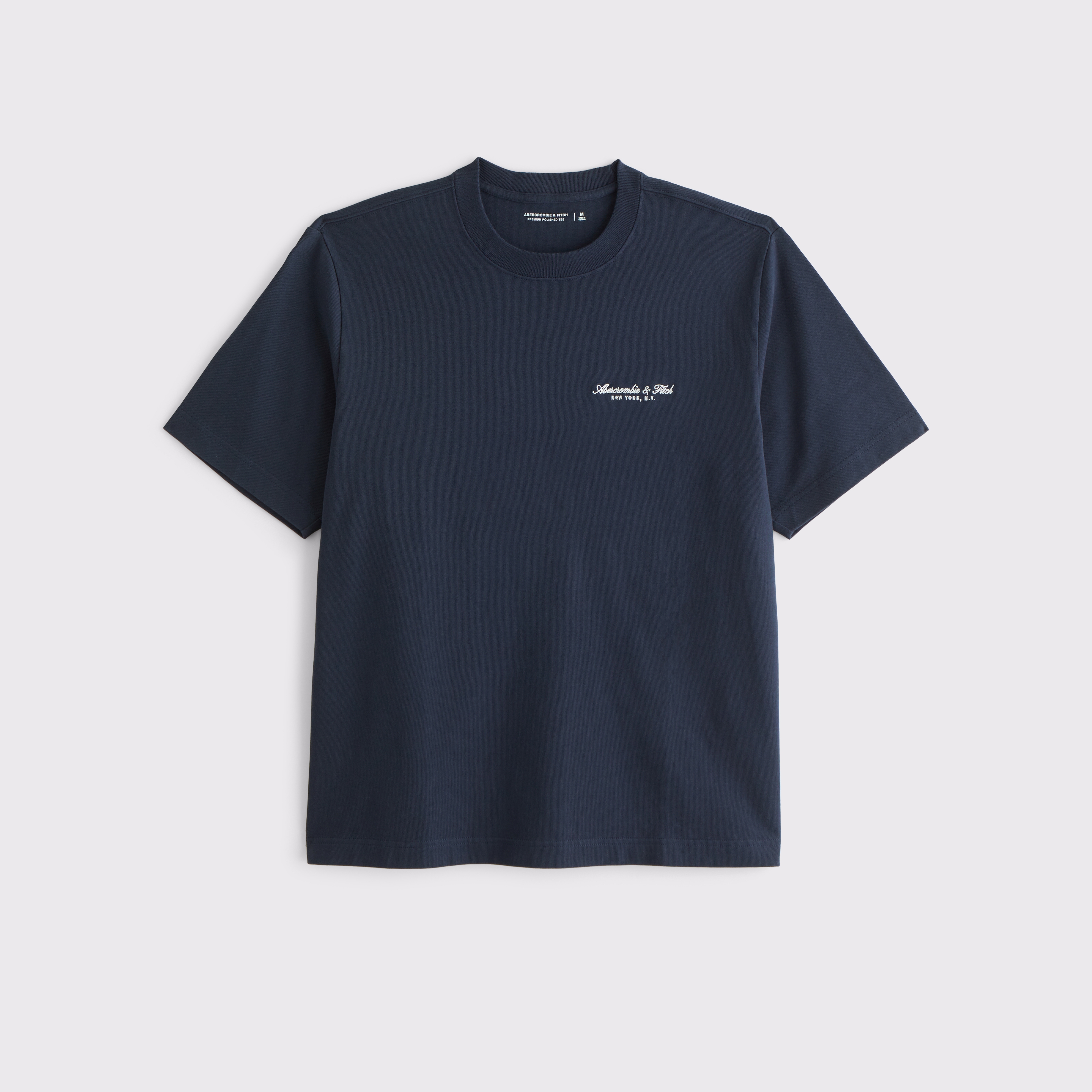 Men's Premium Polished Micro-Logo Tee | Men's A&F Logo Shop