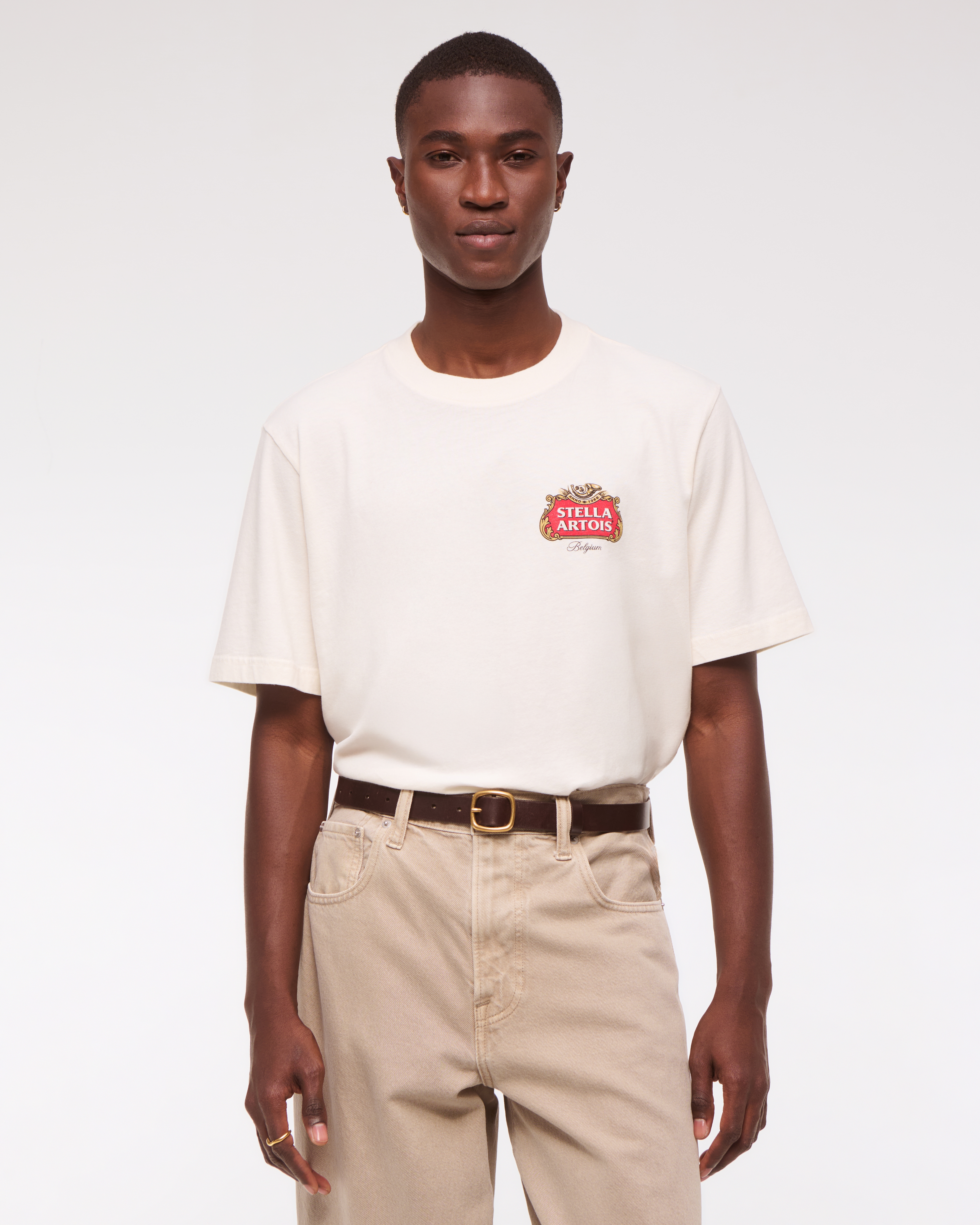 ★Abercrombie & Fitch★ Stella Artois ヴィンテージ風 Tシャツ KIC_123-5028-00357-100_model3.