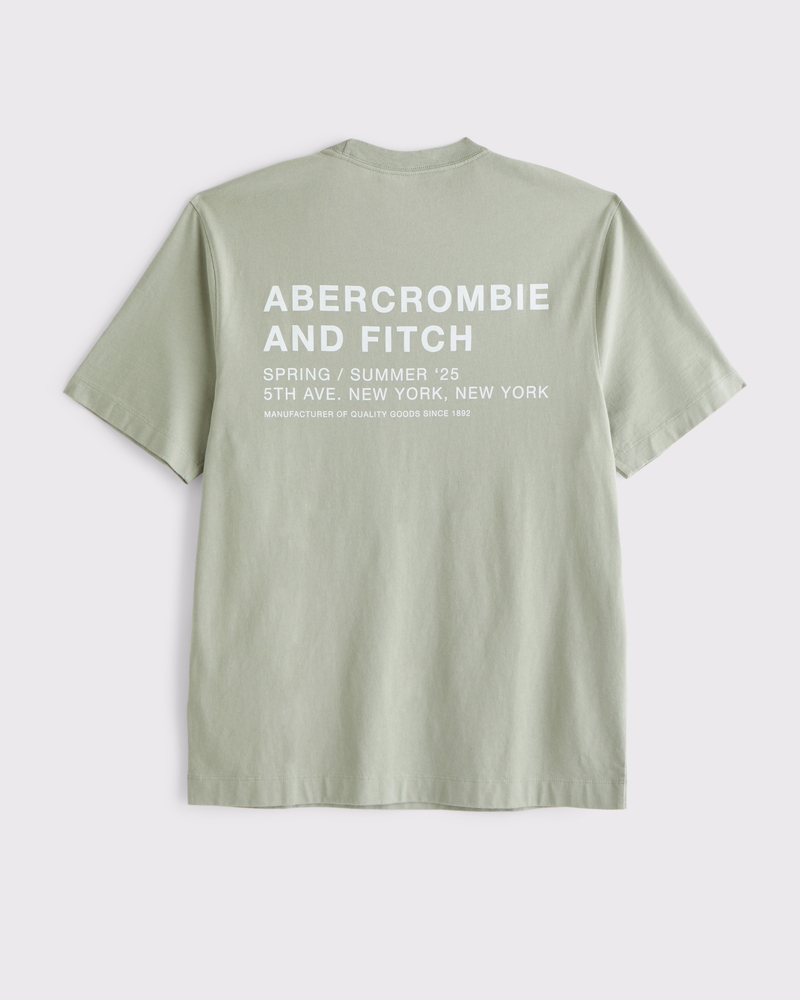 ＊Abercrombie & Fitch＊ クラシック ポリッシュ ロゴ Tシャツ メンズ クラシック ポリッシュ ロゴTシャツ | メンズ トップス
