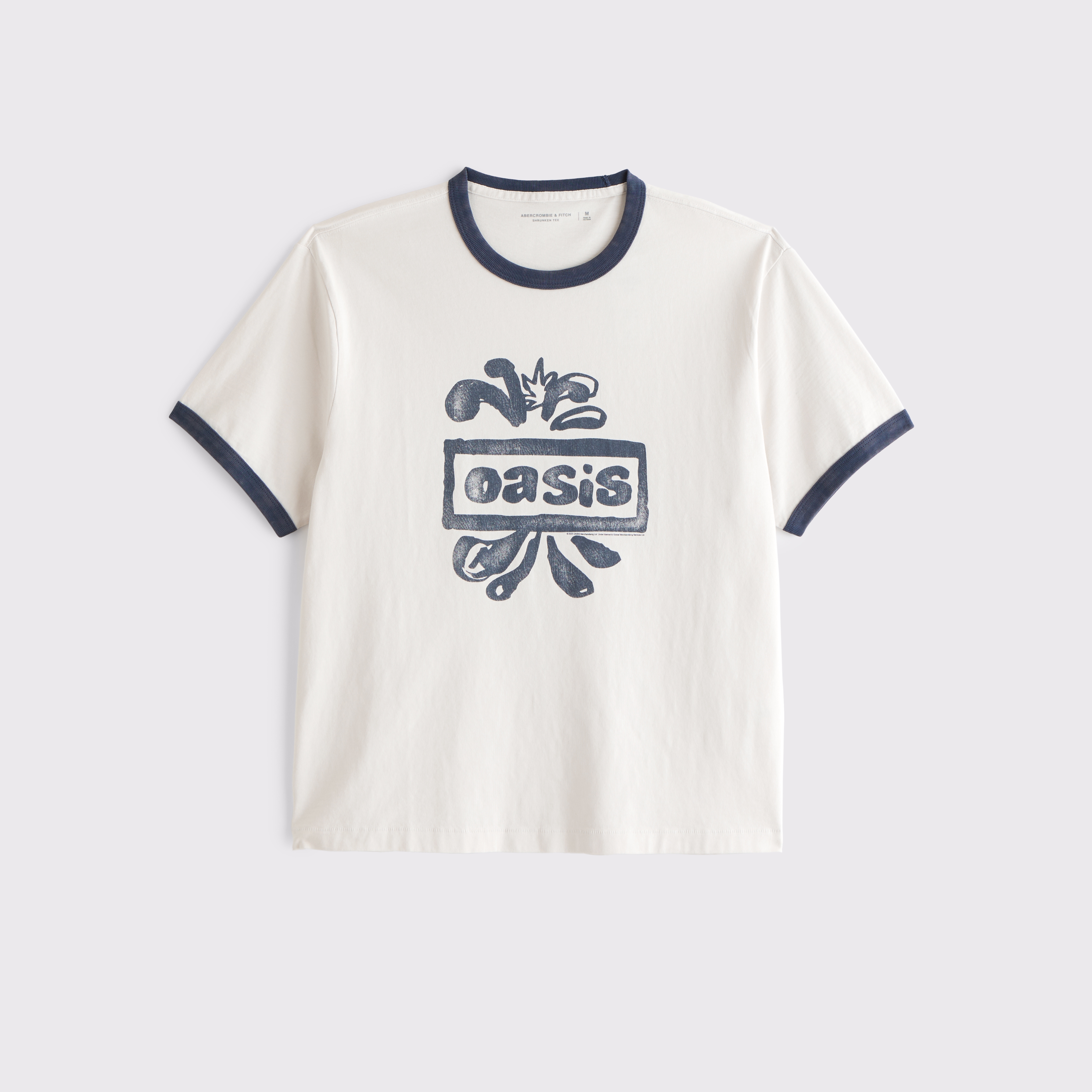 Abercrombie & Fitch:【Oasis】バンド Tシャツ Men's Oasis Shrunken Graphic Tee | Men's Summer Sale Up To