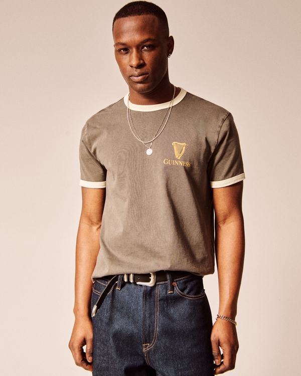 Guinness Shrunken Graphic Tee, Dark Green view 1