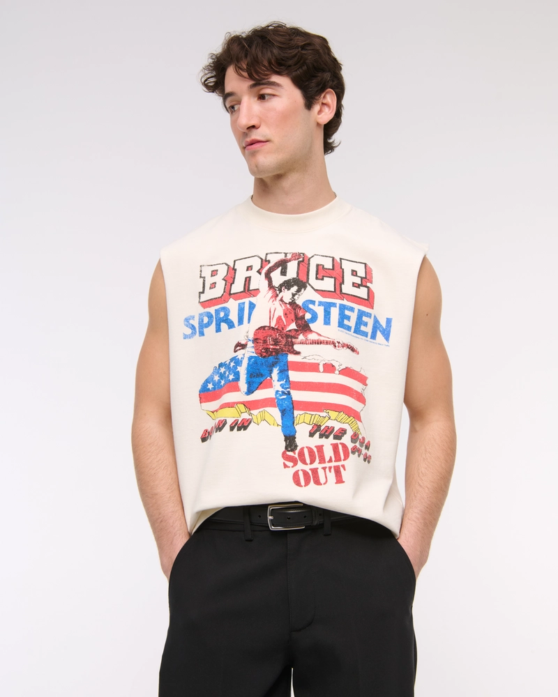 Premium Heavyweight Cropped Bruce Springsteen Tank