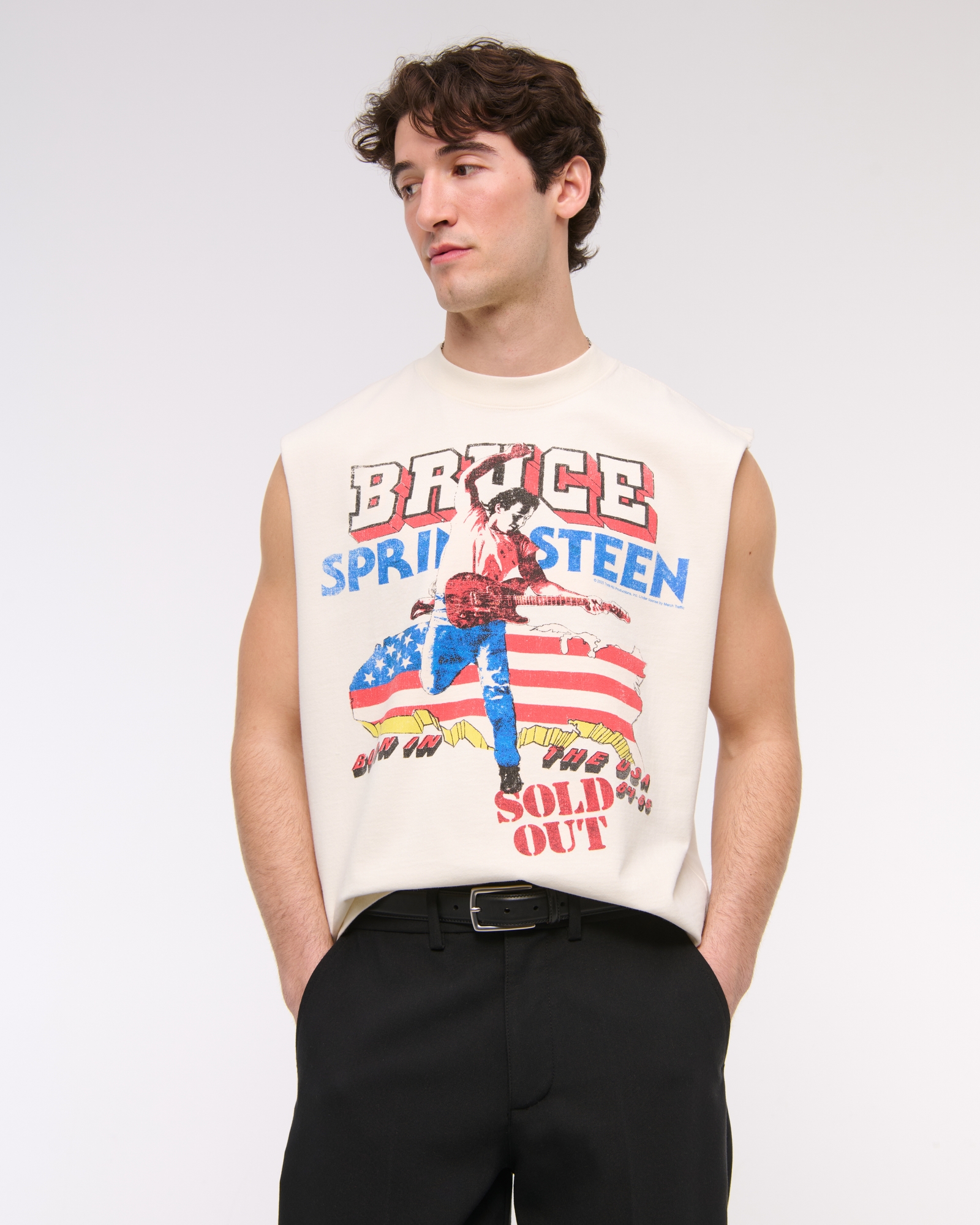 Premium Heavyweight Cropped Bruce Springsteen Tank
