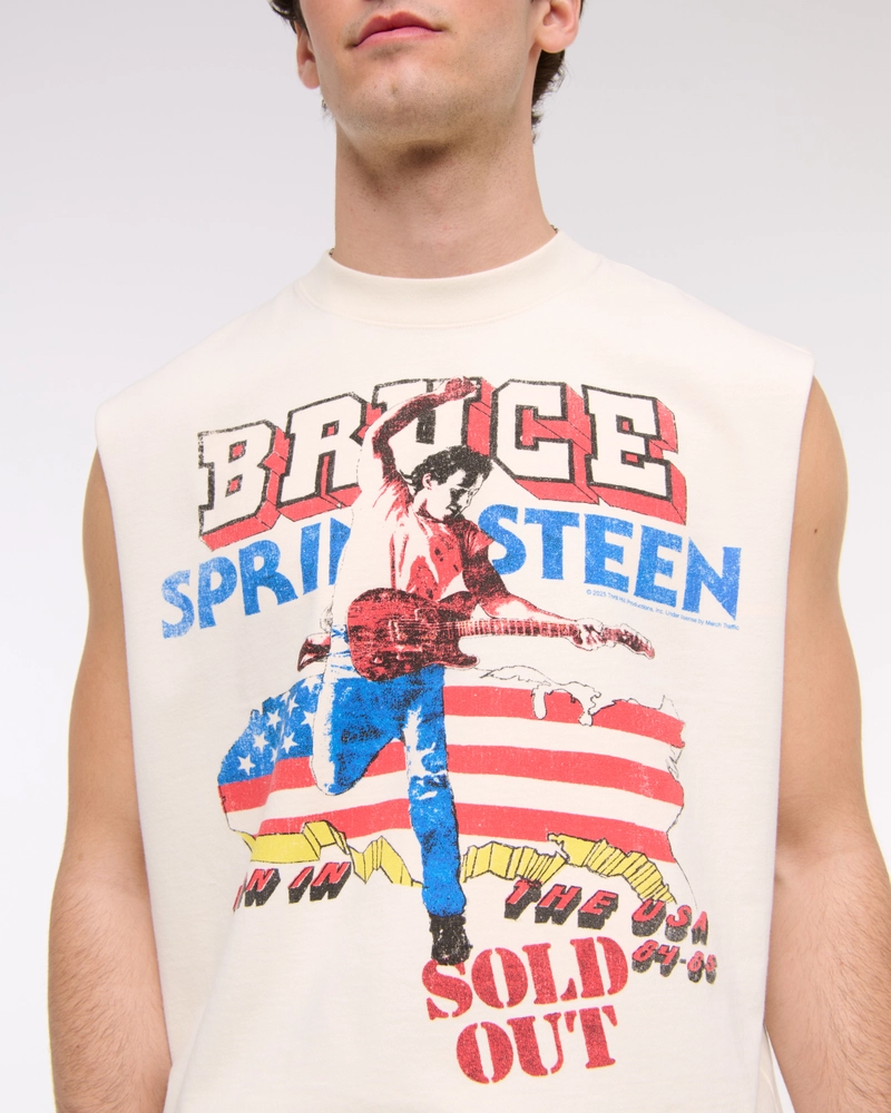 Premium Heavyweight Cropped Bruce Springsteen Tank