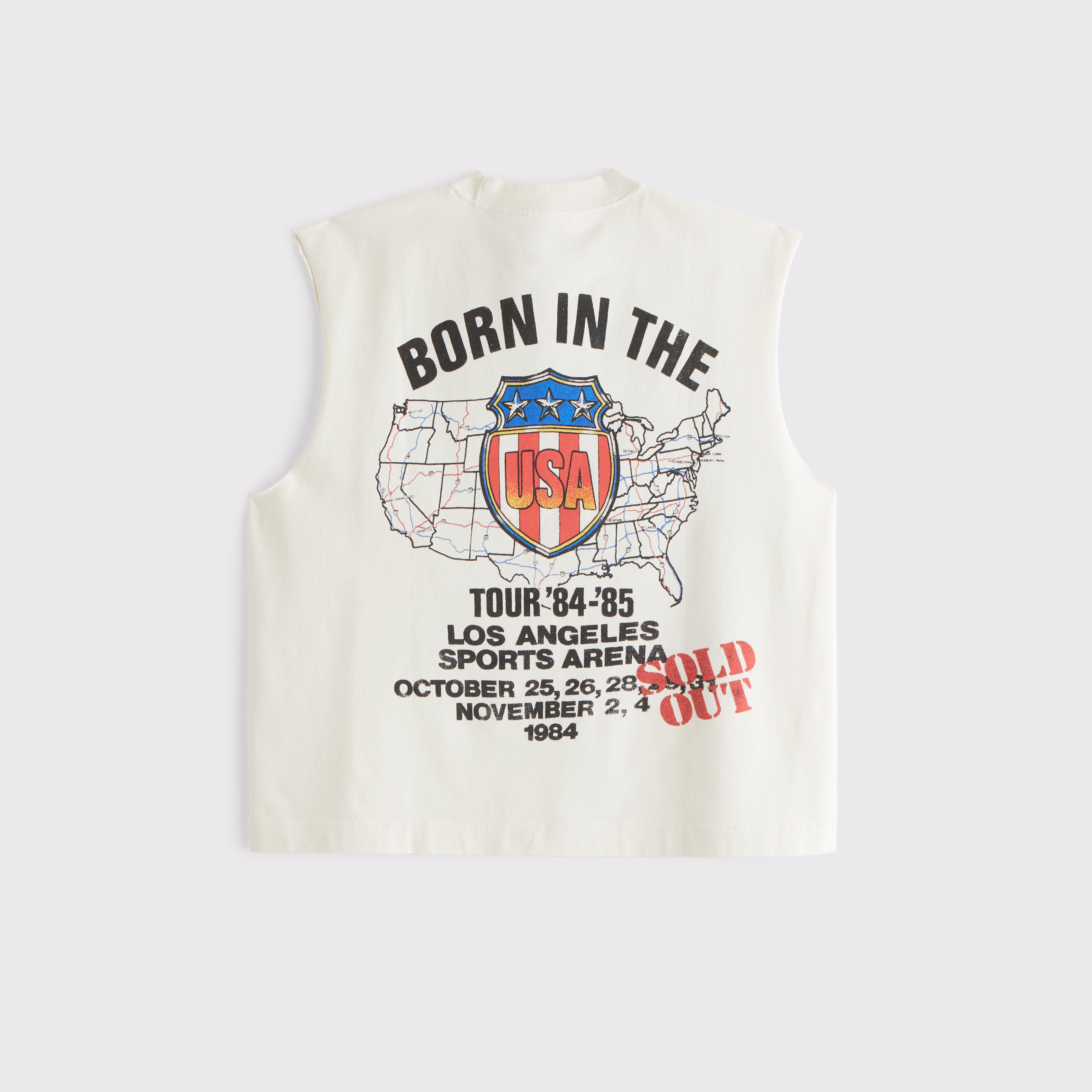 ★Abercrombie & Fitch★ブルーススプリングスティーンタンク Men's Premium Heavyweight Cropped Bruce Springsteen Tank