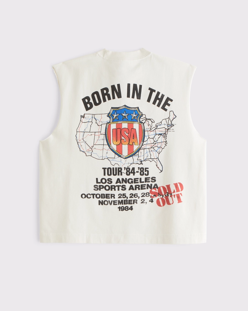 Premium Heavyweight Cropped Bruce Springsteen Tank