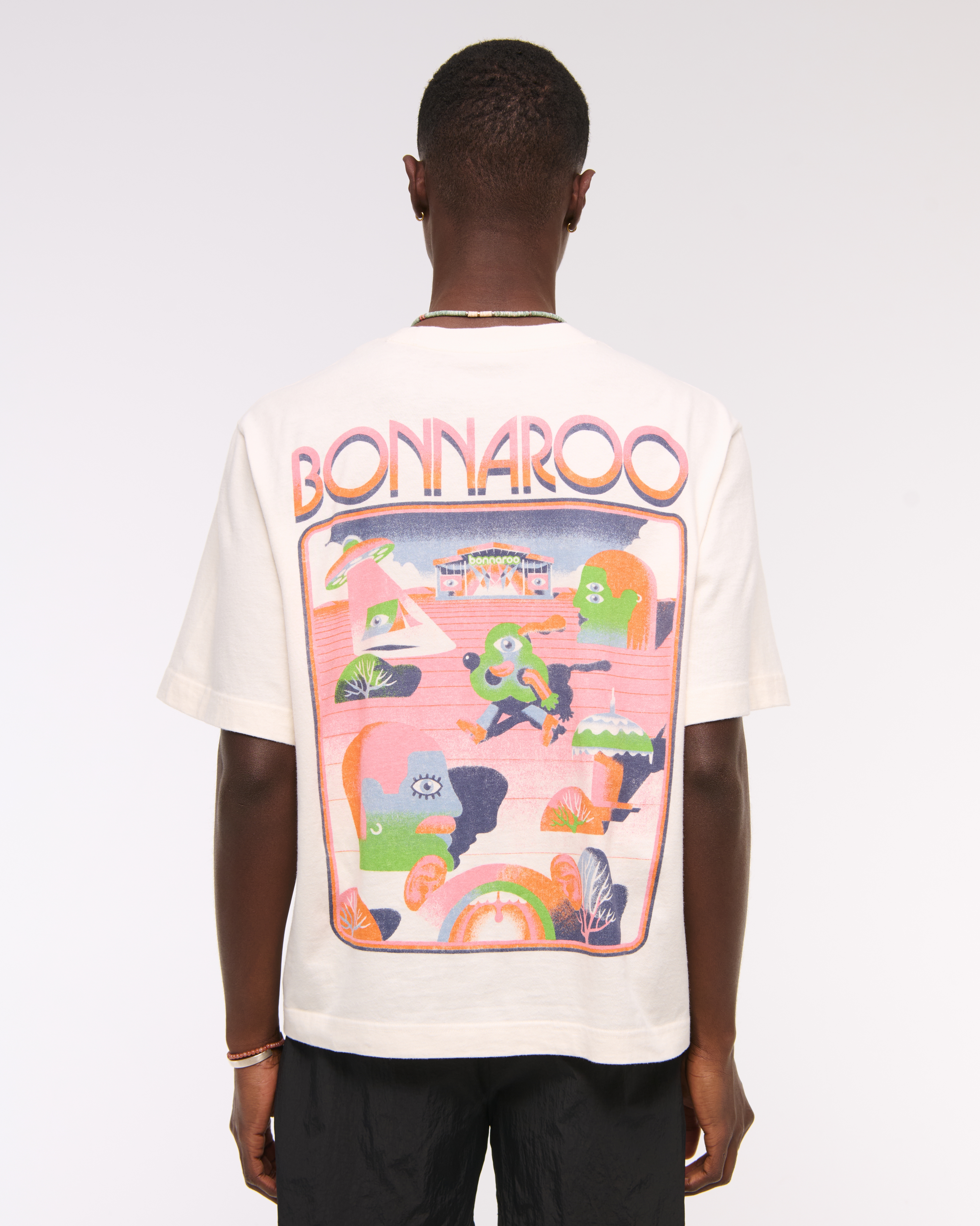 Men's Oasis Vintage-Inspired Cropped Graphic Tee | Men's