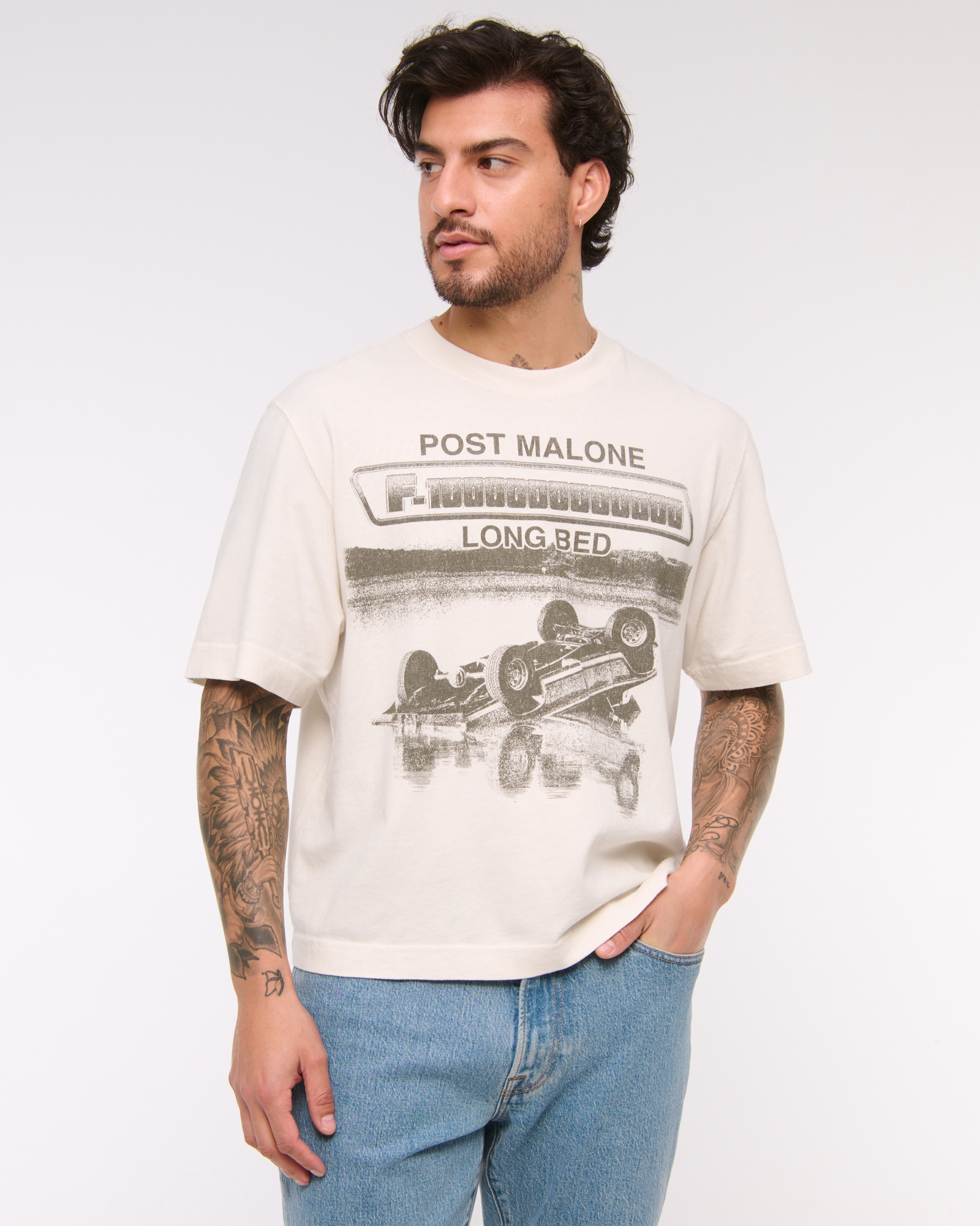 Cropped Post Malone Graphic Tee