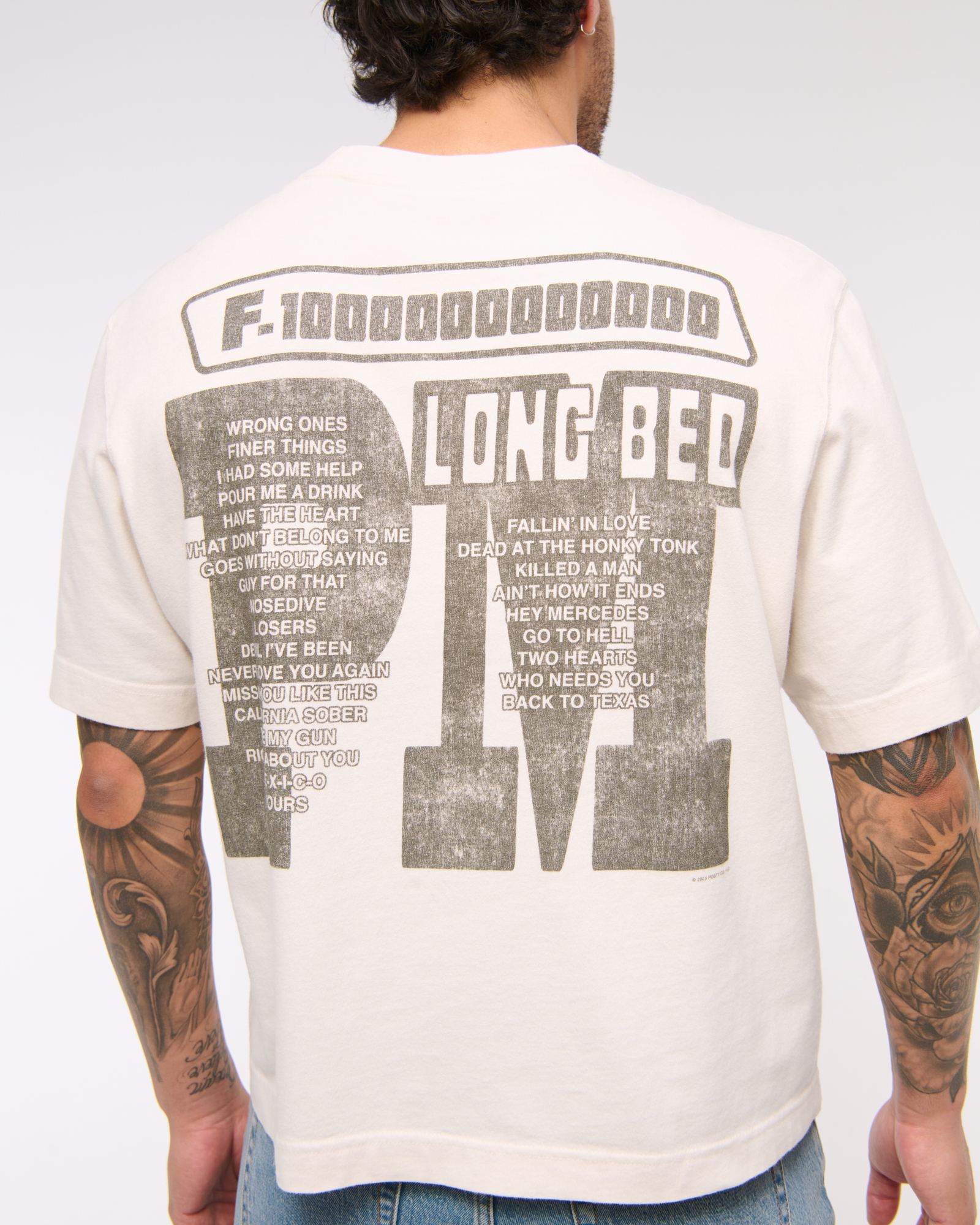 Cropped Post Malone Graphic Tee