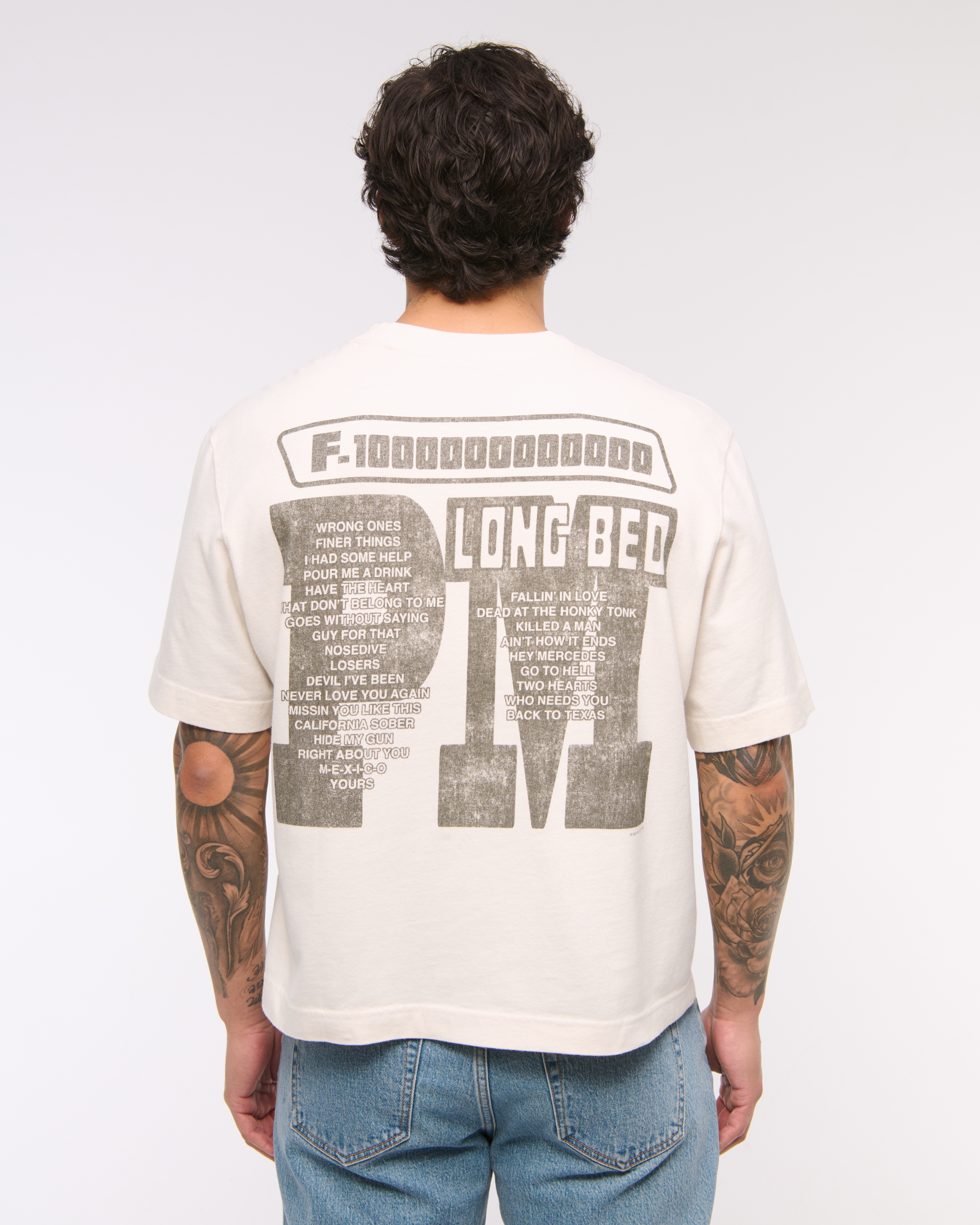 Tシャツ・カットソー Abercrombie & Fitch Cropped Post Malone Graphic Tee Men's Cropped Post Malone Graphic Tee | Men's Clearance