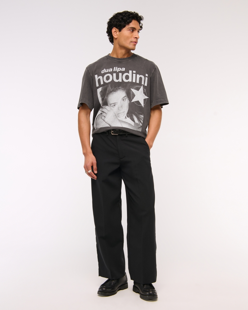 メンズ クロップド デュア・リパ グラフィックTシャツ | メンズ