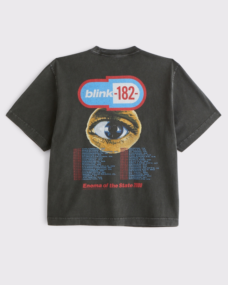 Blink- 182 Vintage-Inspired Cropped Graphic Tee