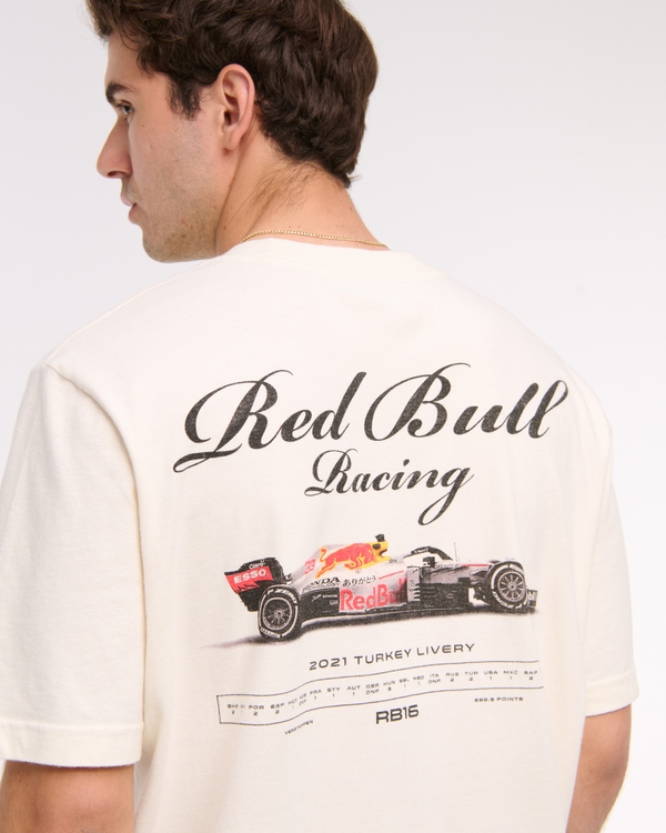 Oracle Red Bullヴィンテージ風グラフィックTシャツ, クリーム view 2