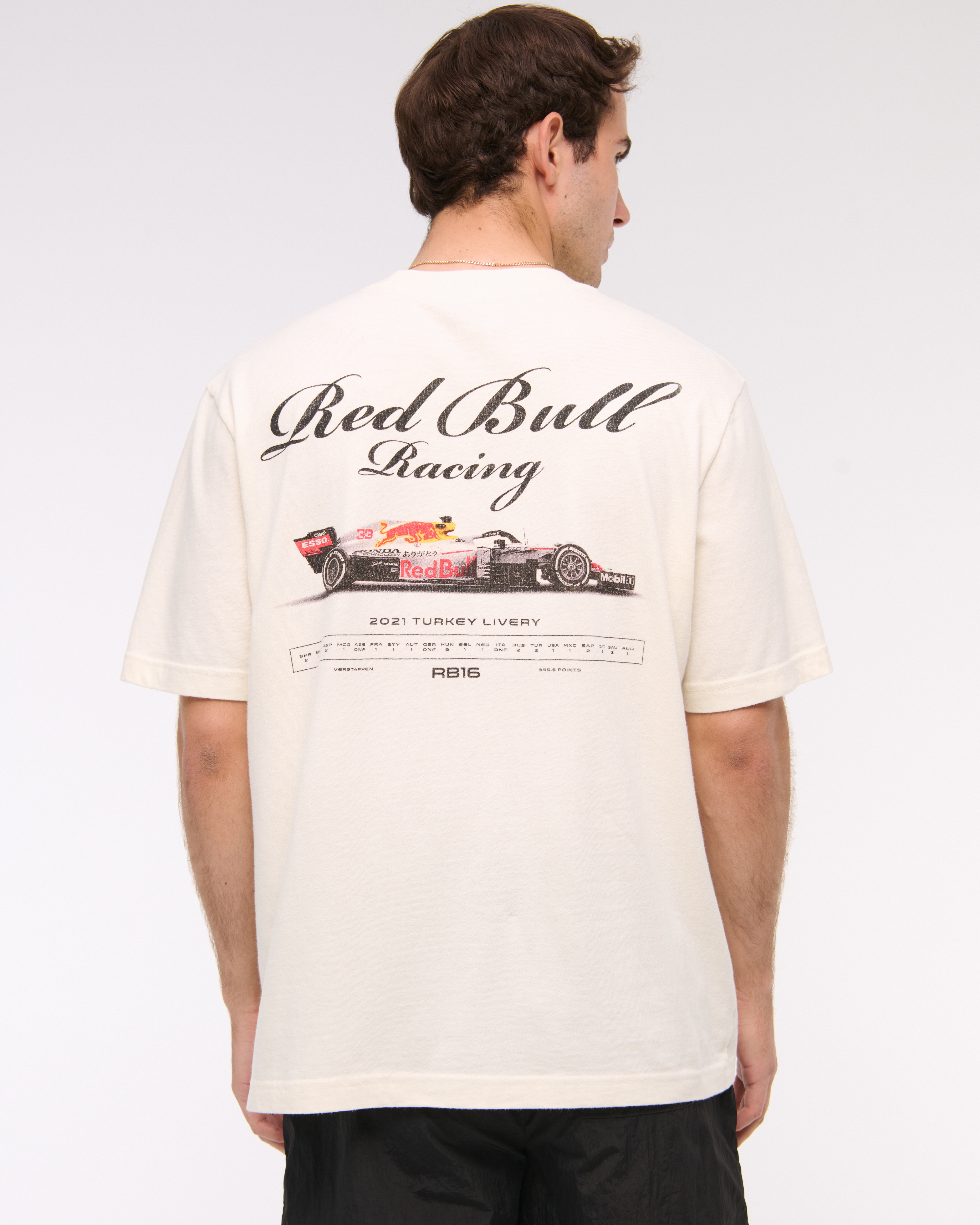 Men's Oracle Red Bull Racing Vintage-Inspired Graphic Tee