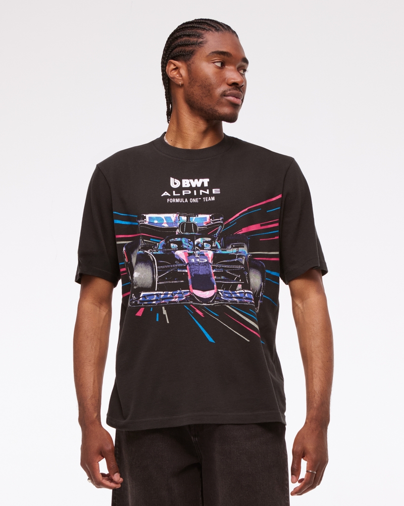 メンズ Alpine Racingヴィンテージ風グラフィックTシャツ | メンズ