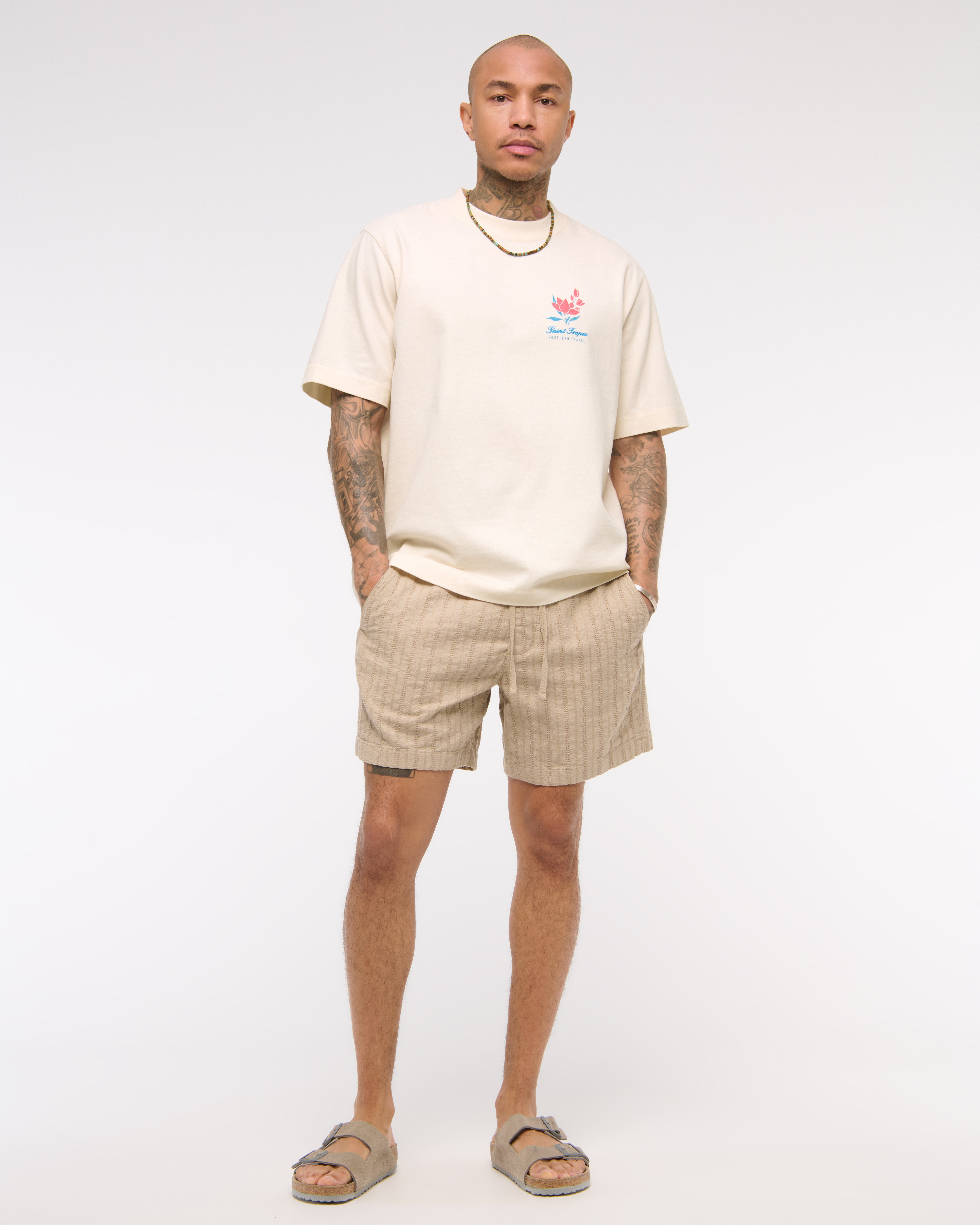 ★Abercrombie & Fitch★2.0 ホテルグラフィックTシャツ Men's Premium Heavyweight 2.0 Hotel Graphic Tee | Men's New