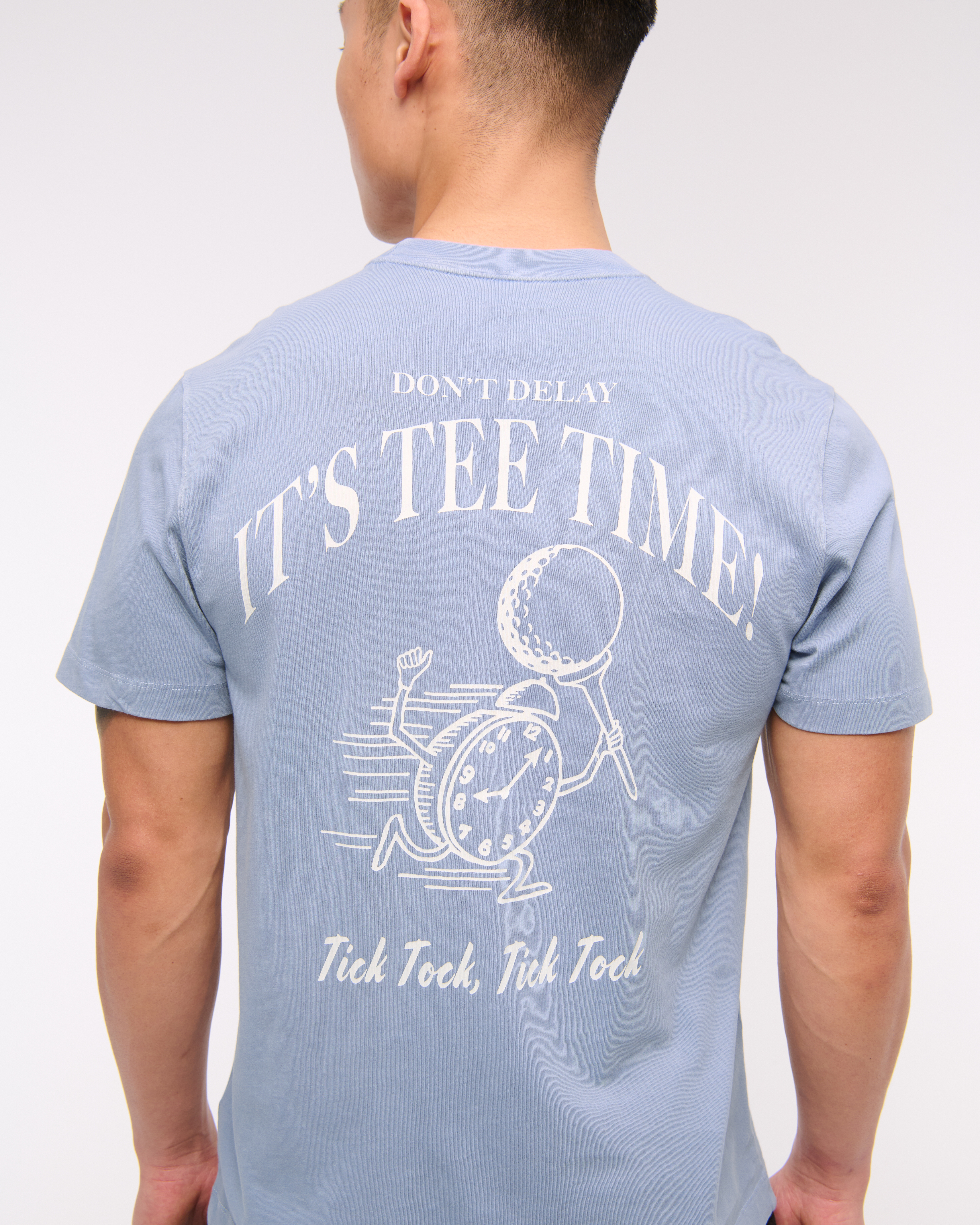 Abercrombie & Fitch Golf Graphic Tee In Blue