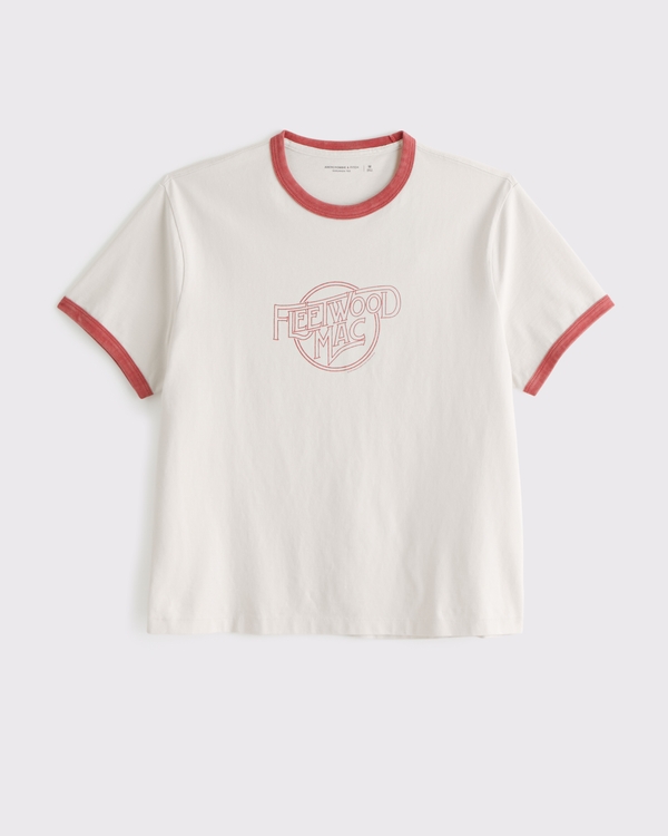 Fleetwood Mac Shrunken Graphic Tee, Feather Gray view 1