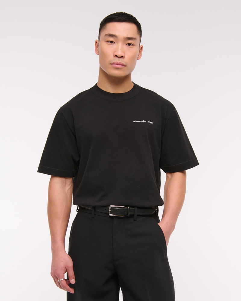 Premium Heavyweight Micro-Logo Tee