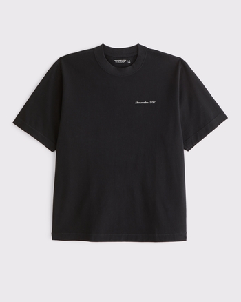 Men's Premium Heavyweight Micro-Logo Tee | Men's Tops
