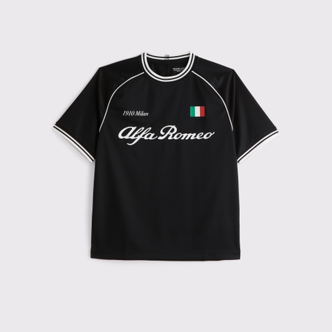 Мужские футболки Abercrombie & Fitch Alfa Romeo Soccer-Inspired Graphic Tee