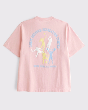 Vol.28 Premium Heavyweight Danzy Graphic Tee from Abercrombie & Fitch - $16.97