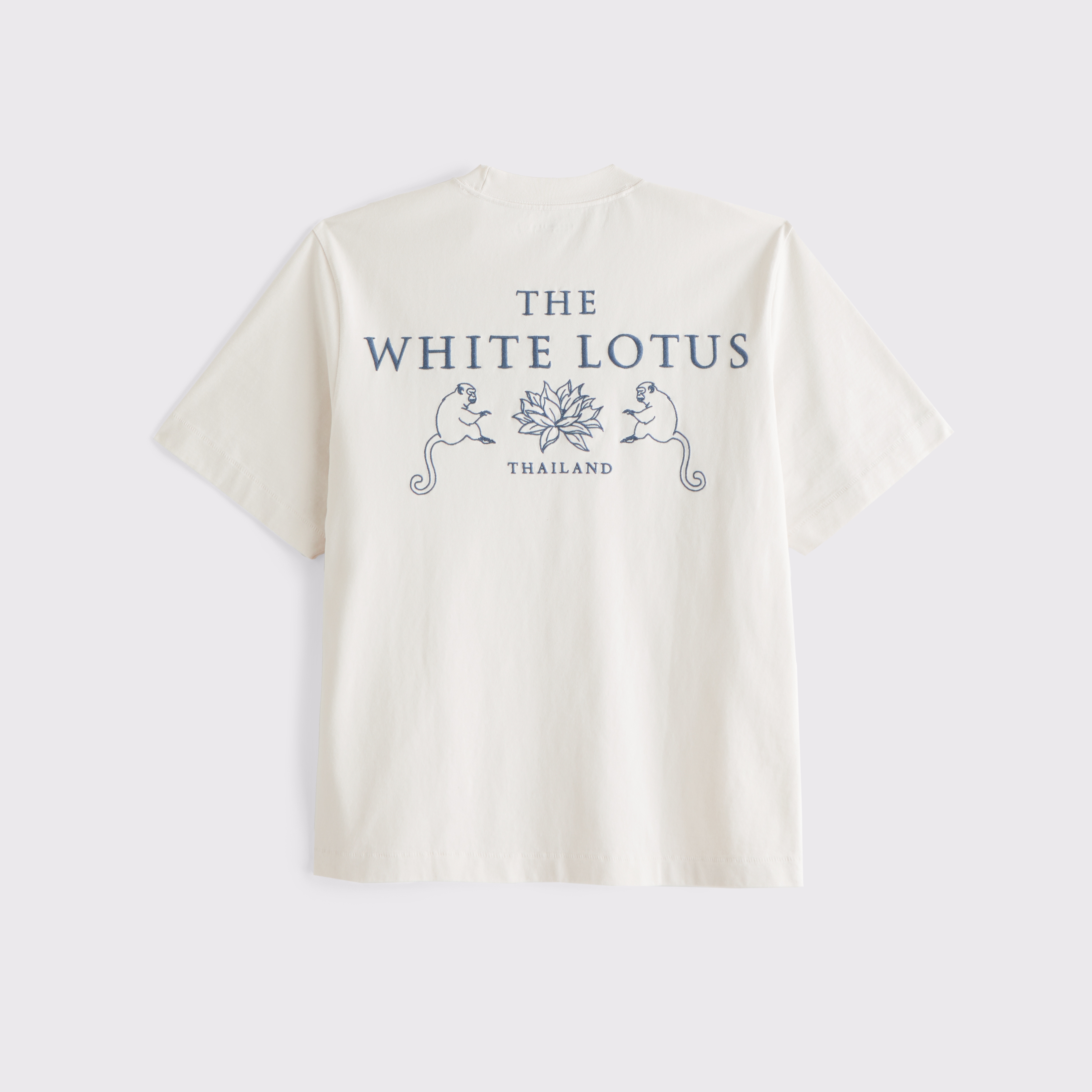 Abercrombie & Fitch★ホワイト ロータス グラフィック T シャツ Men's Premium Heavyweight The White Lotus Graphic Tee
