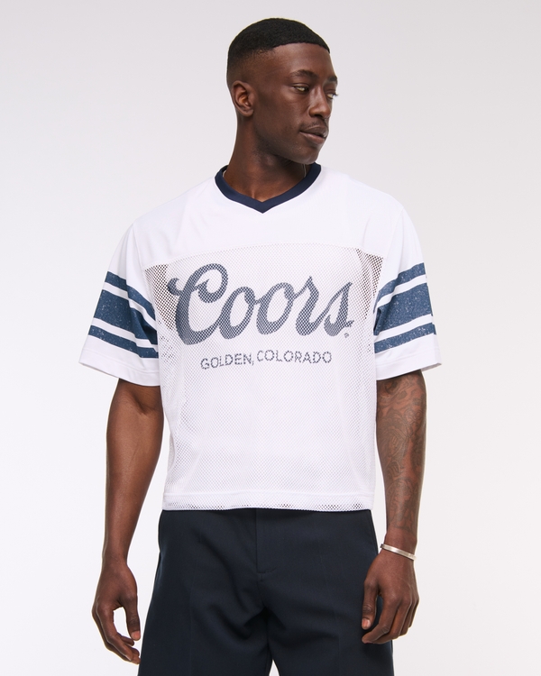 Coors Cropped Football Jersey, White view 1
