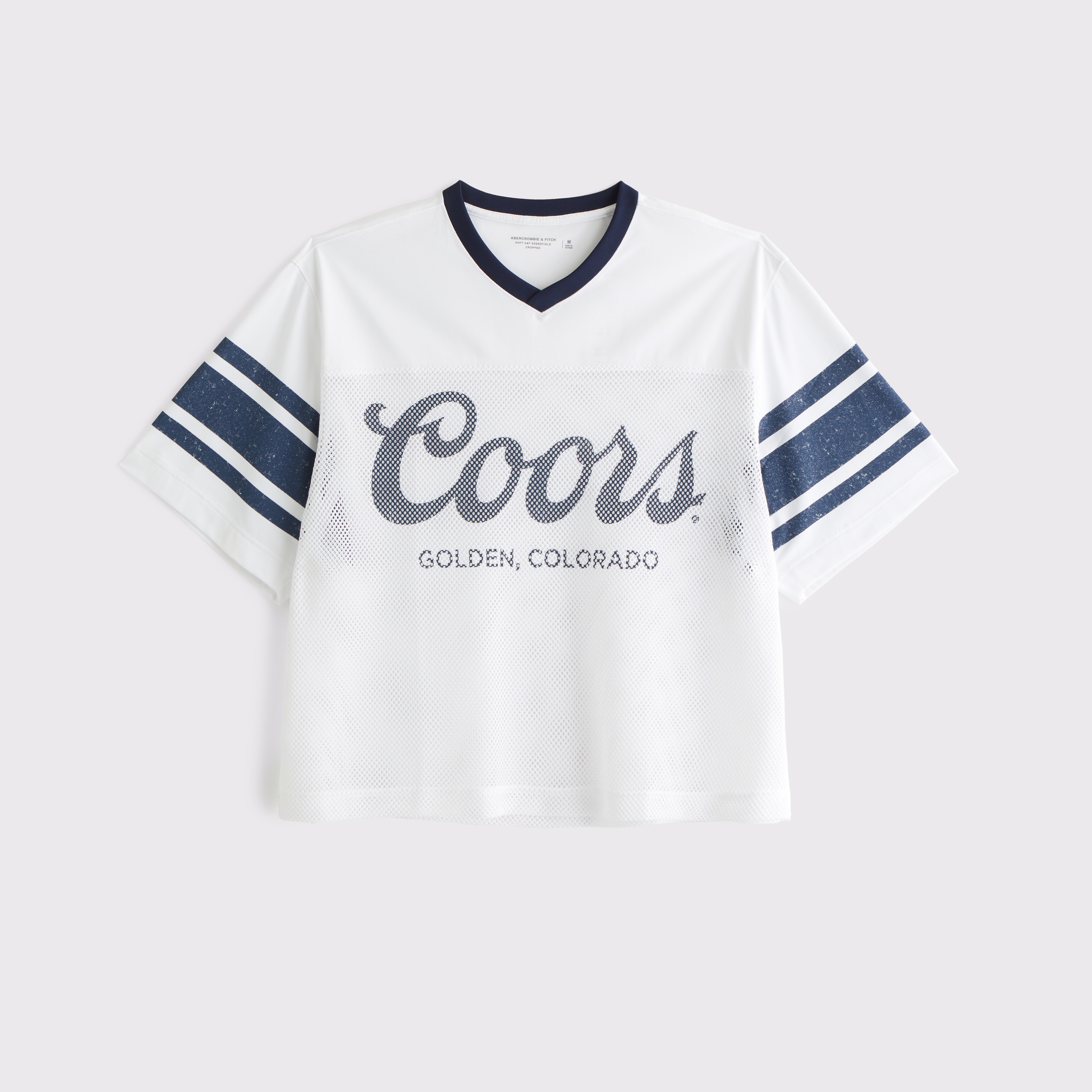 Men's Budweiser Cropped Football Jersey | Men's Clearance