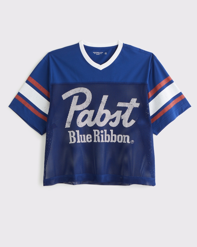 Men's Pabst Blue Ribbon Football Jersey | Men's Clearance