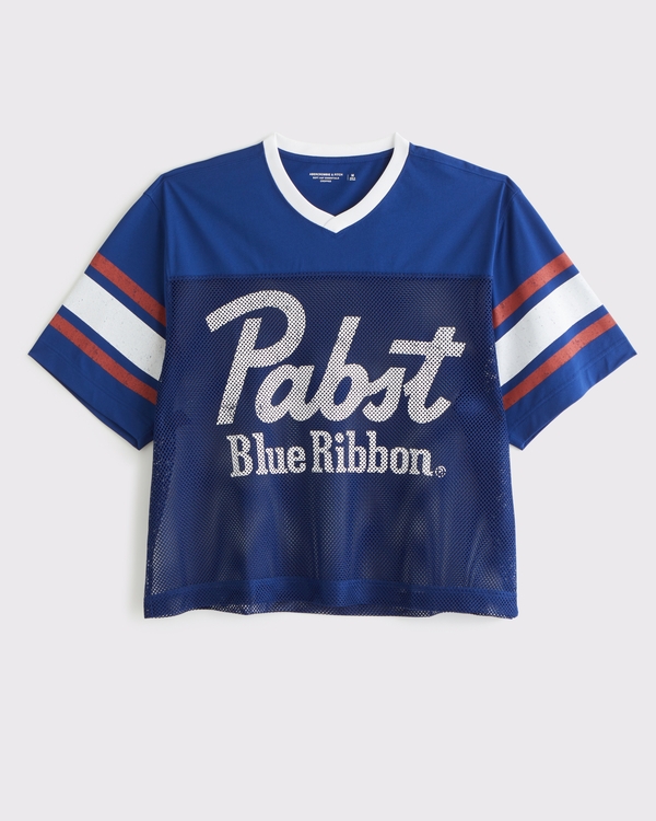 Men's Pabst Blue Ribbon Football Jersey | Men's Clearance