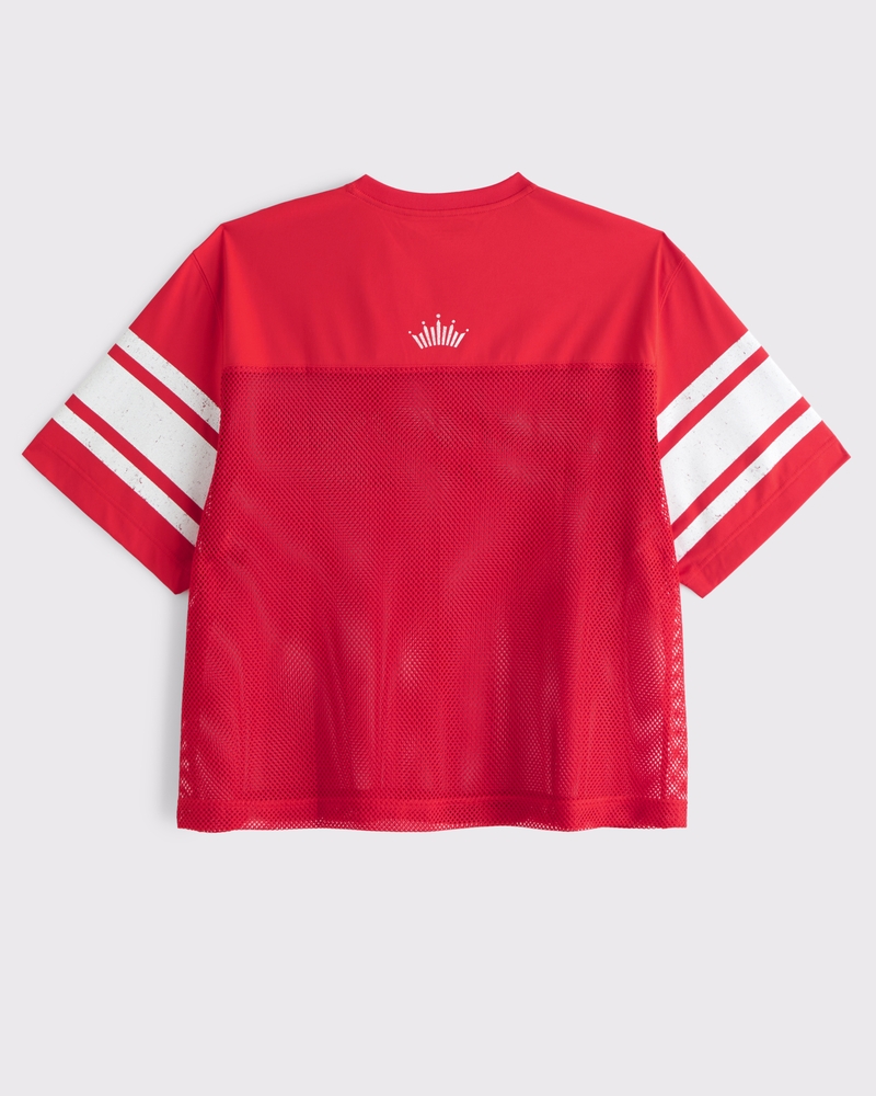 Men's Budweiser Cropped Football Jersey | Men's Clearance