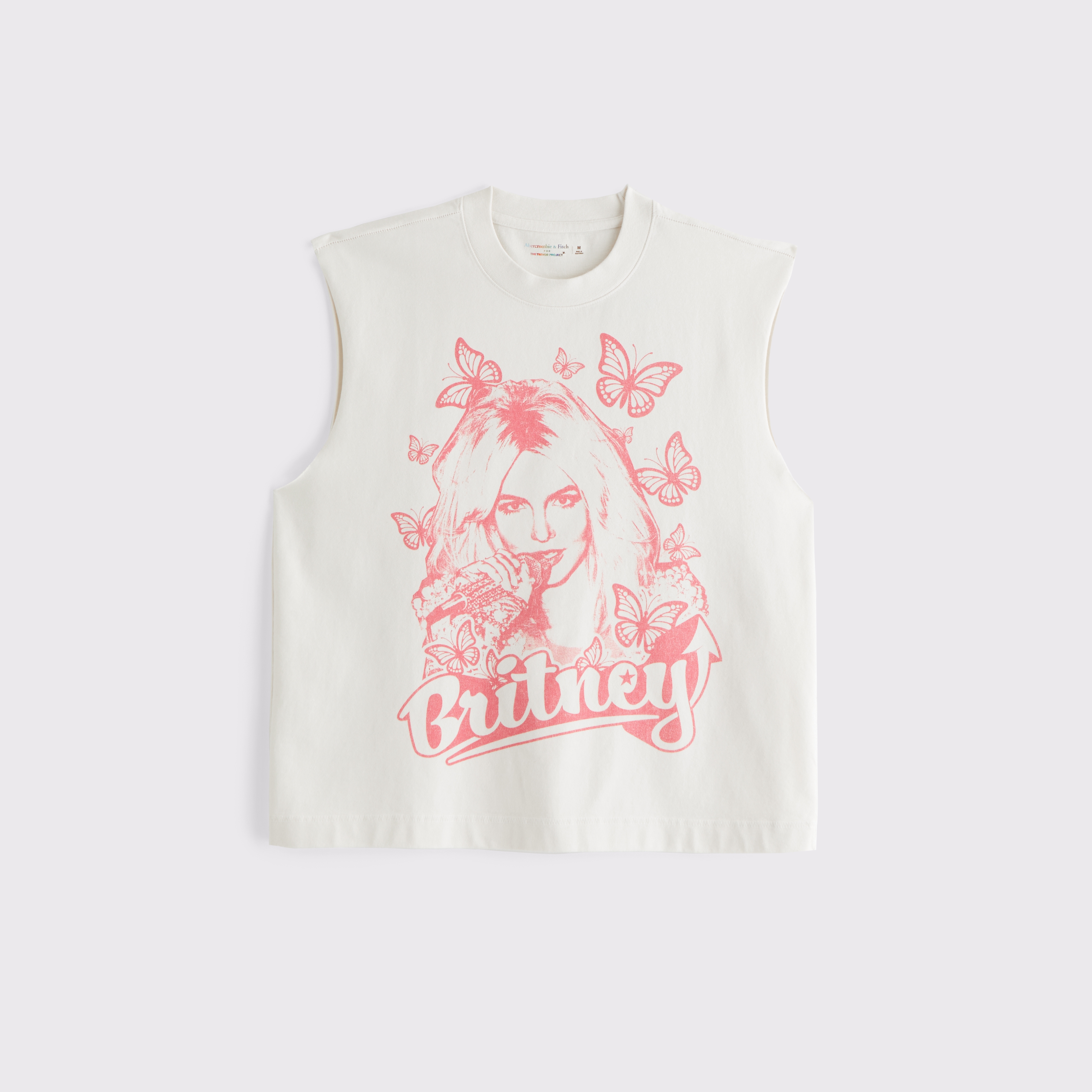 Abercrombie & Fitch Pride Britney Spears Tank In White