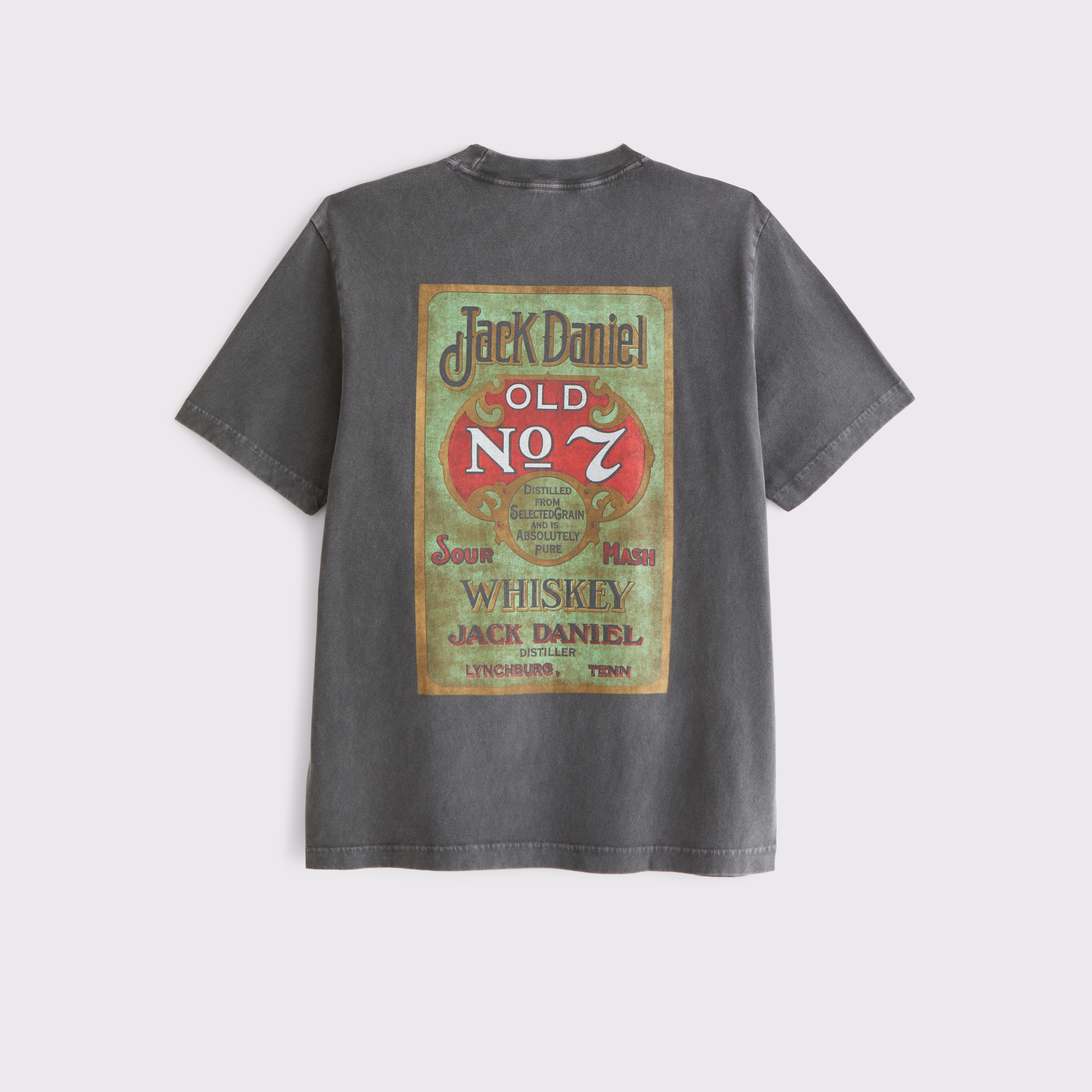 Abercrombie & Fitch Jack Daniel's Vintage-inspired Graphic Tee In Gray