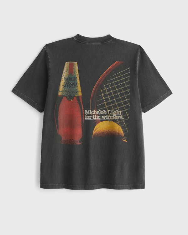 Michelob Ultra Vintage-Inspired Graphic Tee, Black view 1