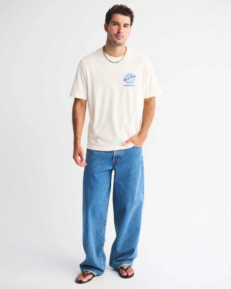 Blue moon様 Men's Blue Moon Vintage-Inspired Graphic Tee | Men's