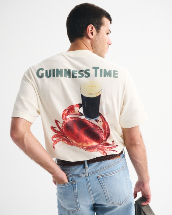 Guinness Vintage-Inspired Graphic Tee, Cream view 1