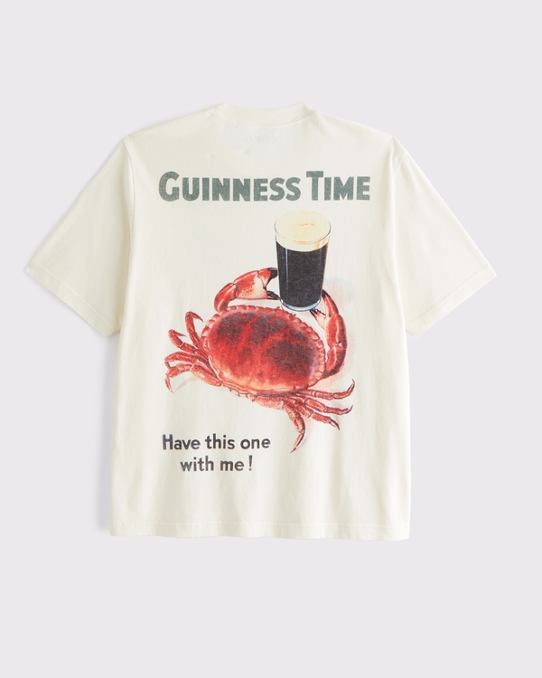 Guinness Vintage-Inspired Graphic Tee, Cream view 1