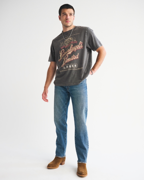 Leinenkugels Vintage-Inspired Graphic Tee, Dark Gray view 2