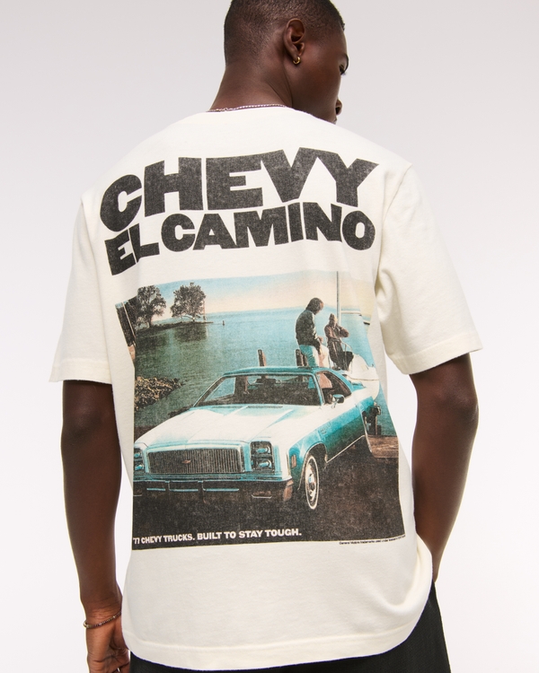 Vintage-Inspired El Camino Tee, Cream view 2