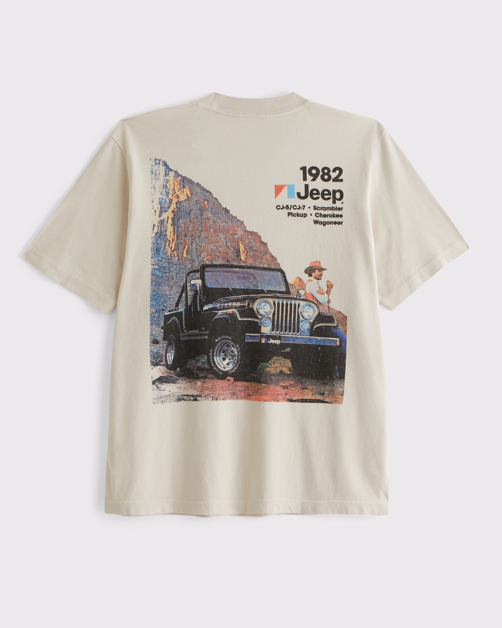 Men's Vintage-Inspired Jeep Graphic Tee | Men's Clearance