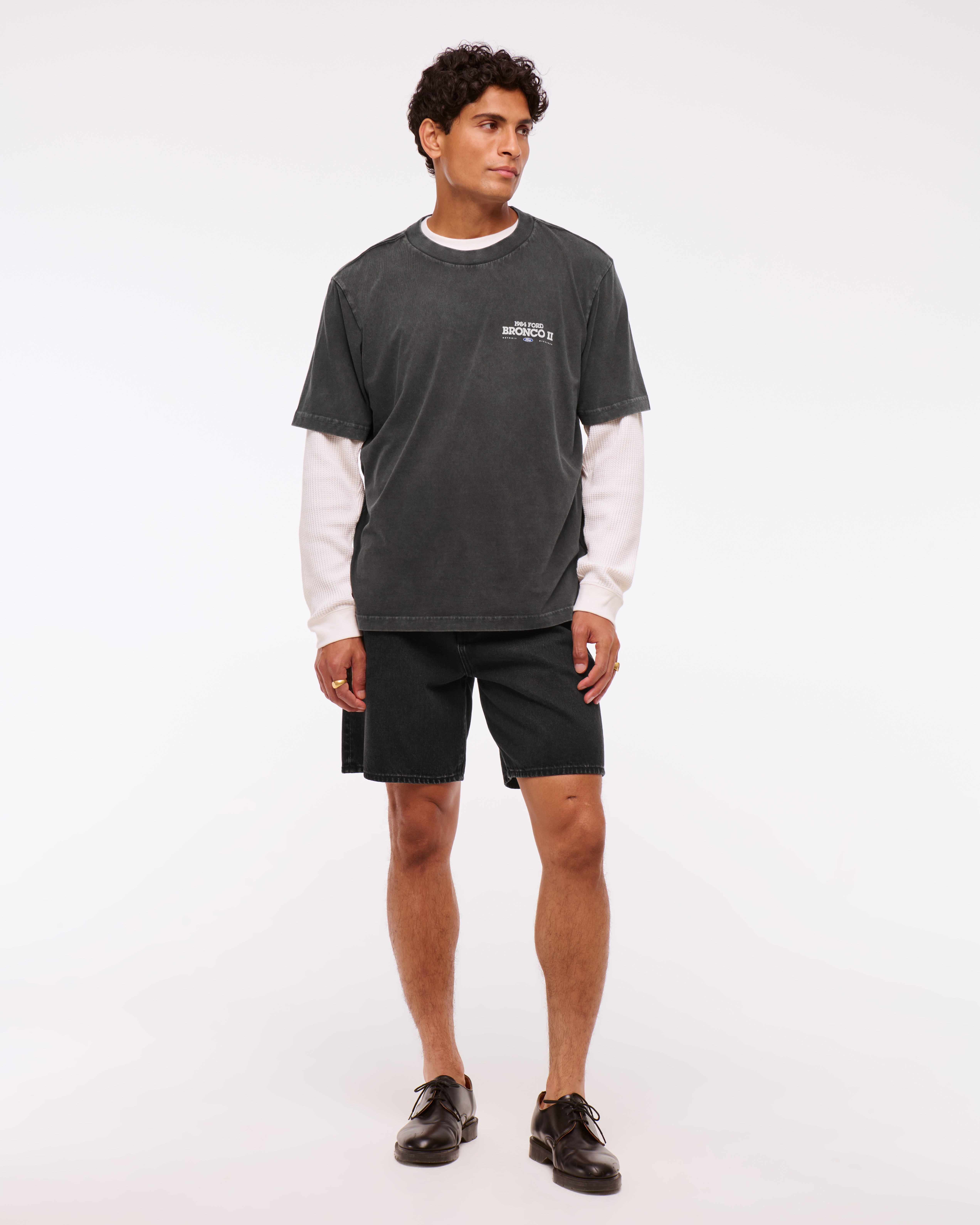 【JEEP】Camping Dear Graphic Half T-shirt Men's Vintage-Inspired Jeep Graphic Tee | Men's Tops