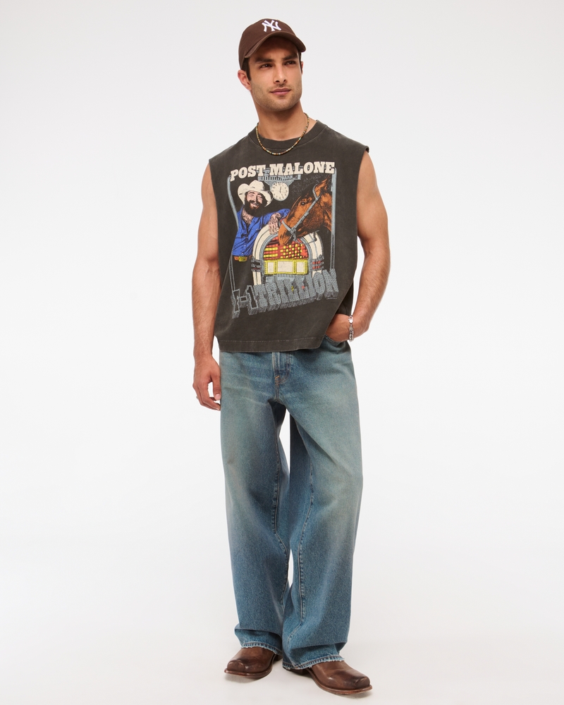 Premium Heavyweight Cropped Post Malone Tank
