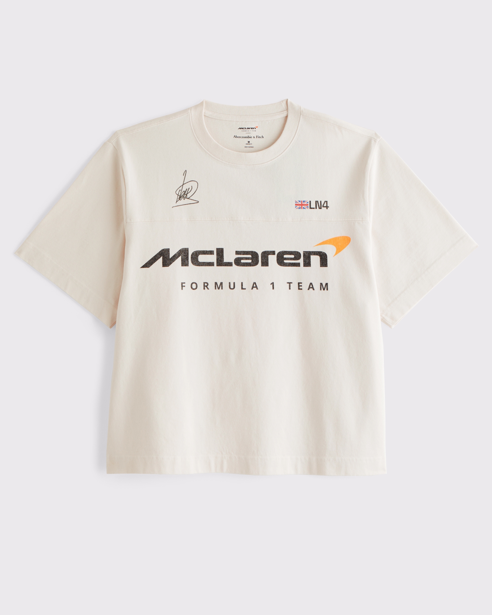 Camiseta corta gruesa prémium con estampa de McLaren