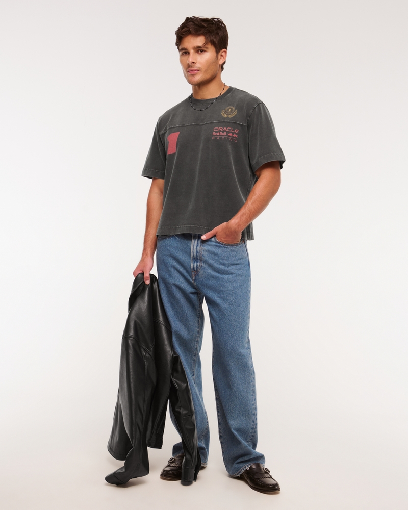 Premium Heavyweight Cropped Oracle Red Bull Racing Tee