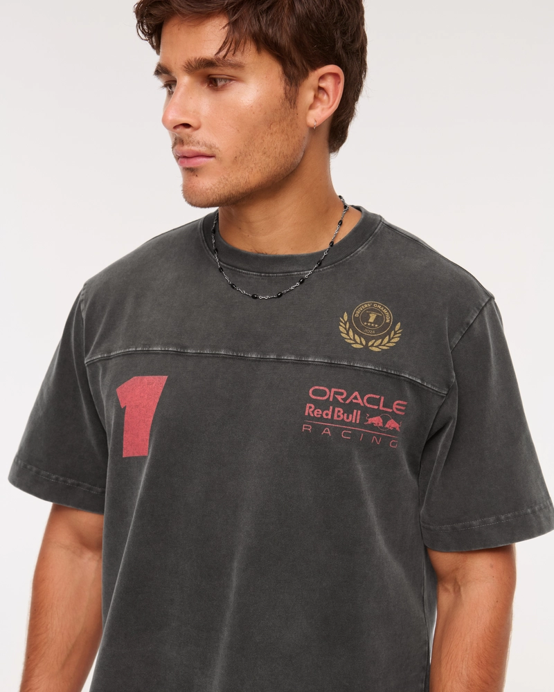 Premium Heavyweight Cropped Oracle Red Bull Racing Tee